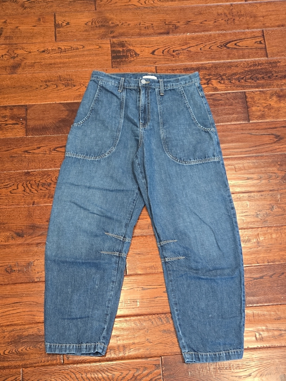 TWP Jetties Beach Pant in Linen Cotton Denim